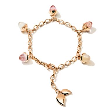 Armschmuck, Roségold, Tamara Comolli MIKADO Flamenco Charm Armband Blush