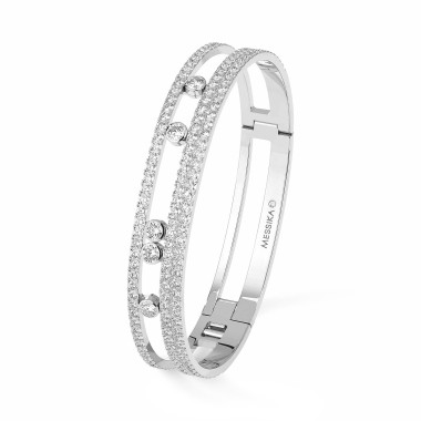         Weißgold, Armschmuck, Messika Move Romane GM Pavée Armspange