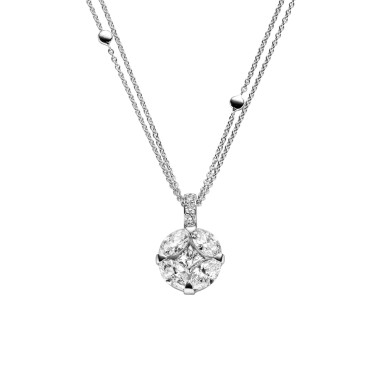         Weißgold, Halsschmuck, Leo Wittwer Candlelight Collier