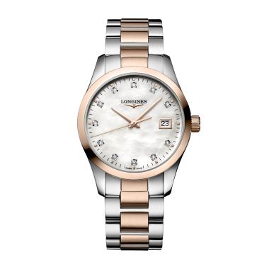 Damenuhr, Quarzwerk, Longines CONQUEST CLASSIC