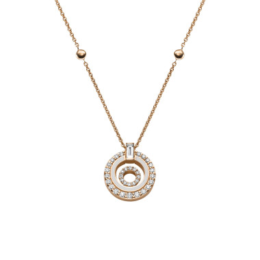 Halsschmuck, Roségold, Leo Wittwer Panta rhei® Collier