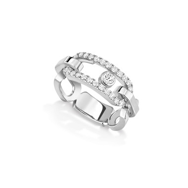         Weißgold, Ringe, Messika Move Link Diamantenring