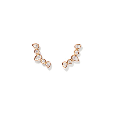         Roségold, Ohrringe, Tamara Comolli SIGNATURE Ohrringe Crawler Classic