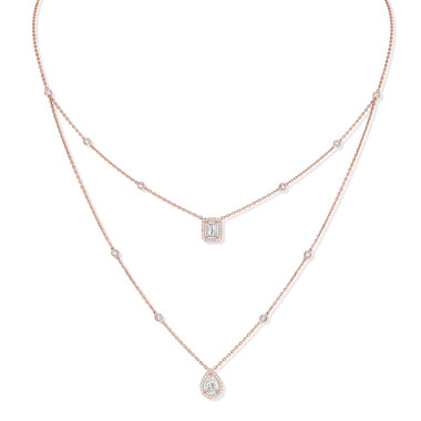         Roségold, Halsschmuck, Messika My Twin Halskette