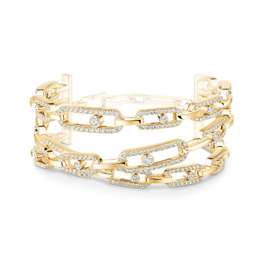 Armschmuck, Gelbgold, Messika Move Link Armband