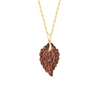 Halsschmuck, Gelbgold, Tamara Comolli INDIA Anhänger small Snakewood