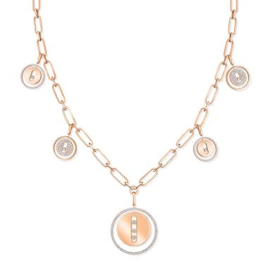 Halsschmuck, Roségold, Messika Lucky Move Charms Kette