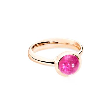 Ringe, Roségold, Tamara Comolli BOUTON Ring small rosa Turmalin