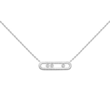         Weißgold, Halsschmuck, Messika Move Classique Ciselé Halskette