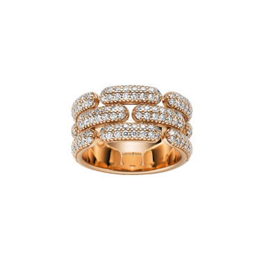 Ringe, Roségold, Leo Wittwer Contemporary Ring