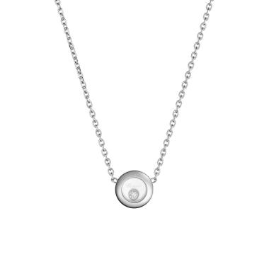 Halsschmuck, Weißgold, Chopard Happy Diamonds Icons Halskette
