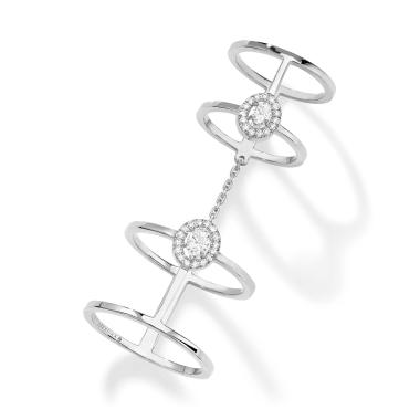 Ringe, Weißgold, Messika Glam'azone Double Ring