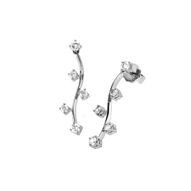         Weißgold, Ohrringe, Leo Wittwer Candlelight Ohrstecker