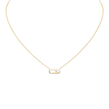 Halsschmuck, Gelbgold, Messika Move Uno Halskette