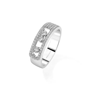 Ringe, Weißgold, Messika Move Noa Pavé Ring