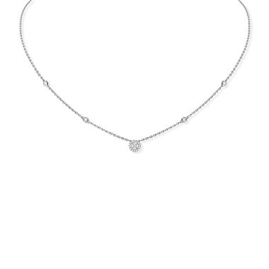 Halsschmuck, Weißgold, Messika Joy XS Collier