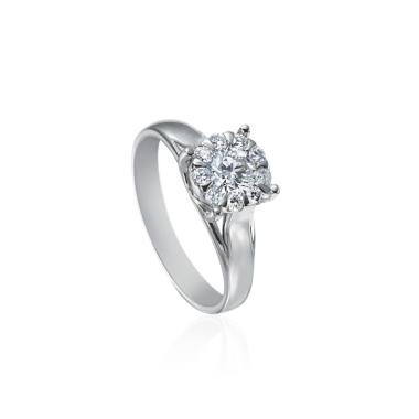 Ringe, Weißgold, Heinz Mayer Solitage® Ring