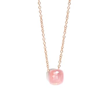 Halsschmuck, Roségold, Pomellato Nudo Anhänger mit Kette