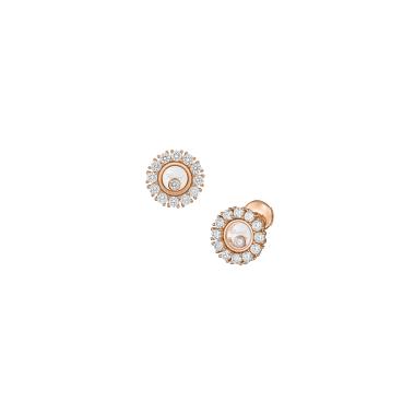 Ohrringe, Roségold, Chopard Happy Diamonds Icons Ohrringe