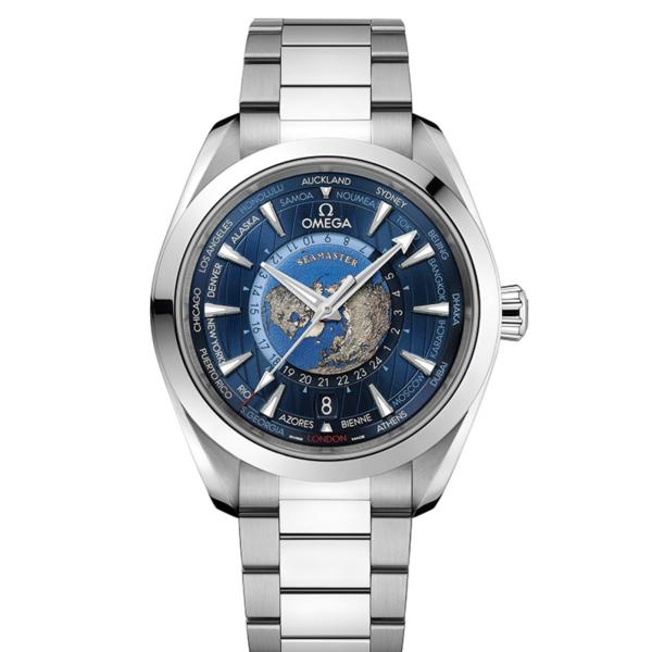 Omega Seamaster Aqua Terra 150 M Co-Axial Master Chronometer GMT Worldtimer (Ref: 220.10.43.22.03.001)