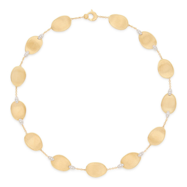         Gelbgold, Halsschmuck, Marco Bicego Lunaria Diamonds Halskette