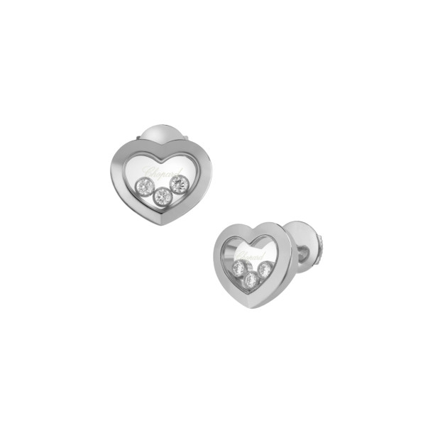         Weißgold, Ohrringe, Chopard Happy Diamonds Icons Ohrstecker