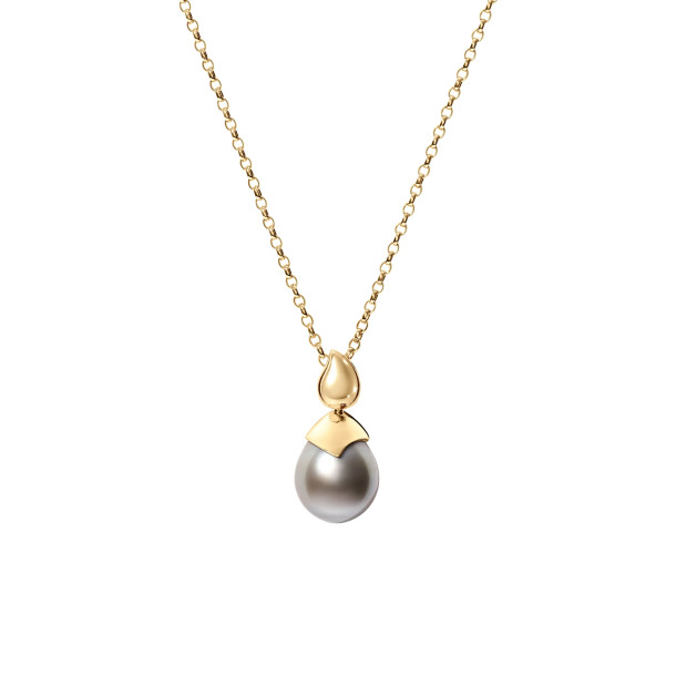         Gelbgold, Halsschmuck, Tamara Comolli PEARL Anhänger
