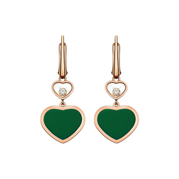         Roségold, Ohrringe, Chopard Happy Hearts Ohrhänger