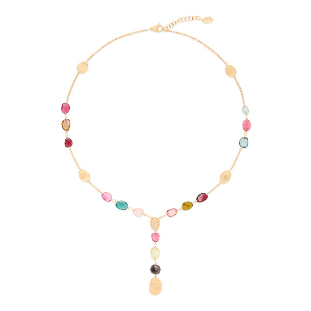         Gelbgold, Halsschmuck, Marco Bicego Lunaria Color Halskette