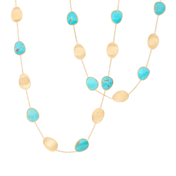         Gelbgold, Halsschmuck, Marco Bicego Lunaria Color Halskette