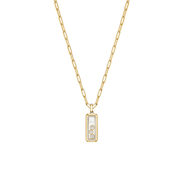         Gelbgold, Halsschmuck, Chopard Happy Diamonds Icons Anhänger mit Halskette
