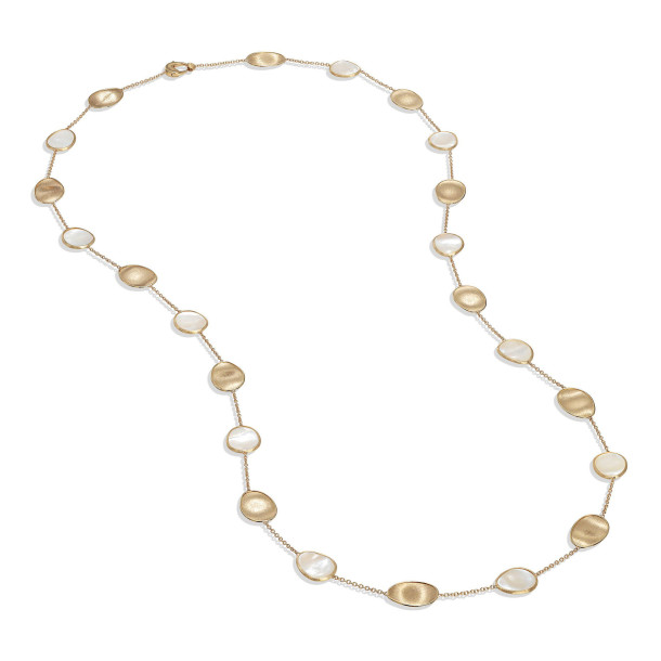         Gelbgold, Halsschmuck, Marco Bicego Lunaria Color Halskette