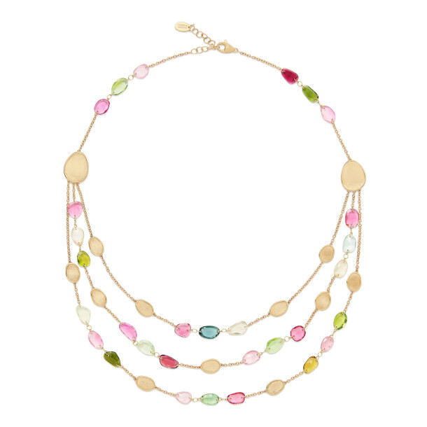         Gelbgold, Halsschmuck, Marco Bicego Lunaria Color Halskette