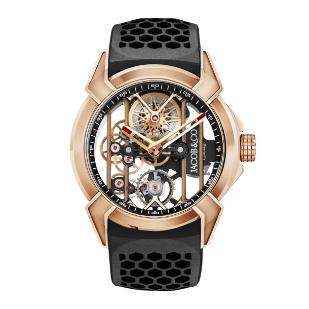         Herrenuhr, Handaufzug, Jacob&Co EPIC X SKELETON ROSE GOLD