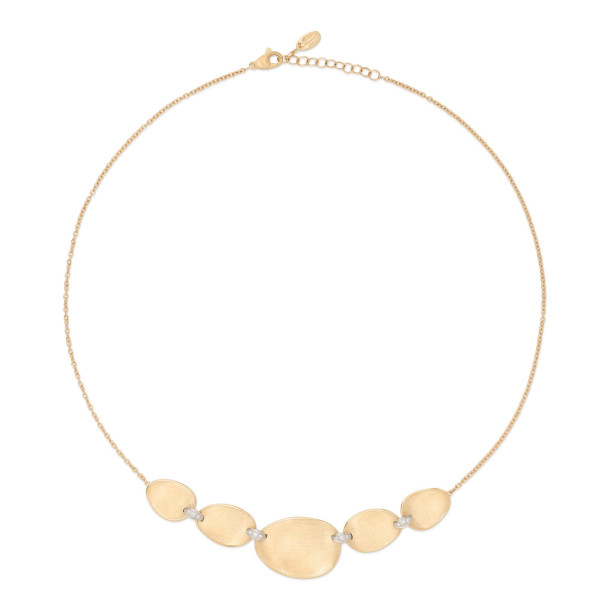         Gelbgold, Halsschmuck, Marco Bicego Lunaria Diamonds Halskette