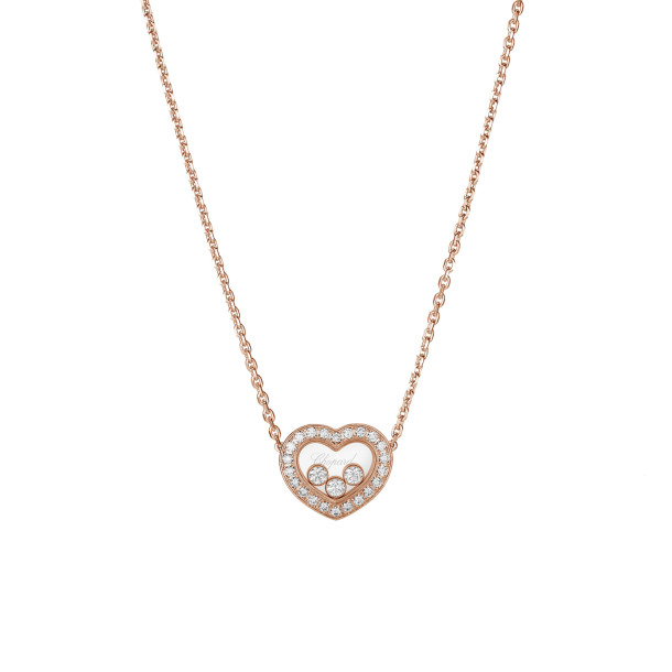         Roségold, Halsschmuck, Chopard Happy Diamonds Icons Halskette