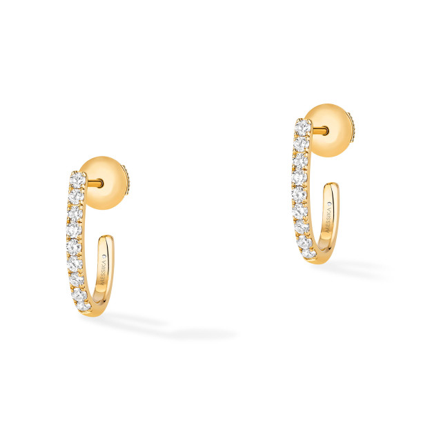         Gelbgold, Ohrringe, Messika Creolen Gatsby XS