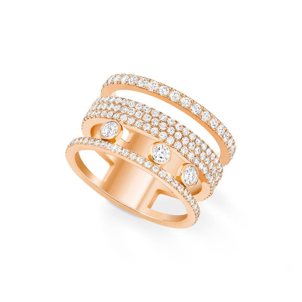         Roségold, Ringe, Messika Move Romane GM Pavé Ring