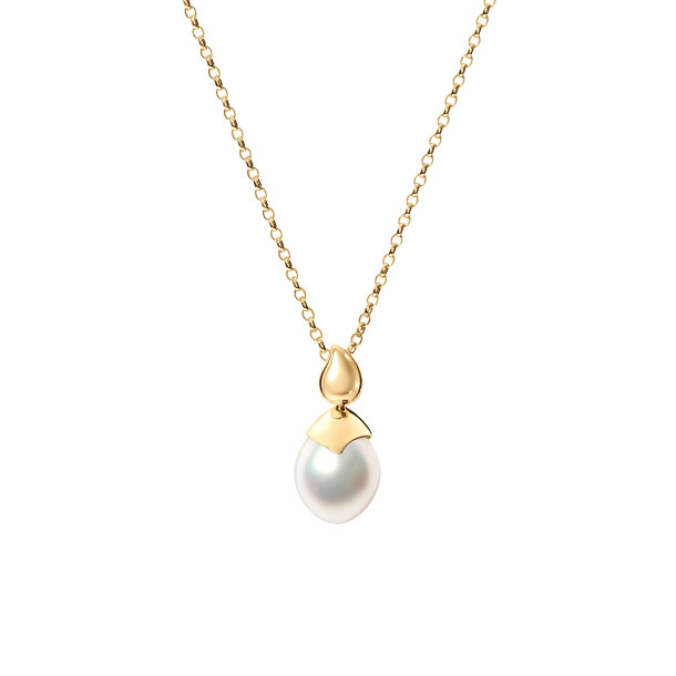         Gelbgold, Halsschmuck, Tamara Comolli PEARL Anhänger