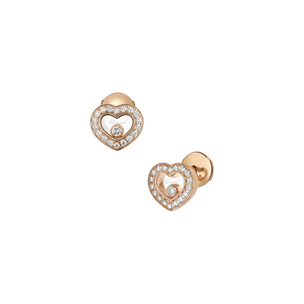         Roségold, Ohrringe, Chopard Happy Diamonds Icons Ohrstecker