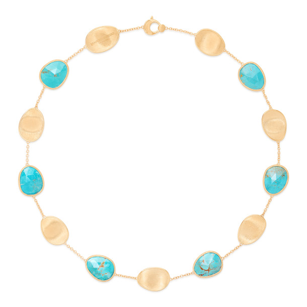         Gelbgold, Halsschmuck, Marco Bicego Lunaria Color Halskette