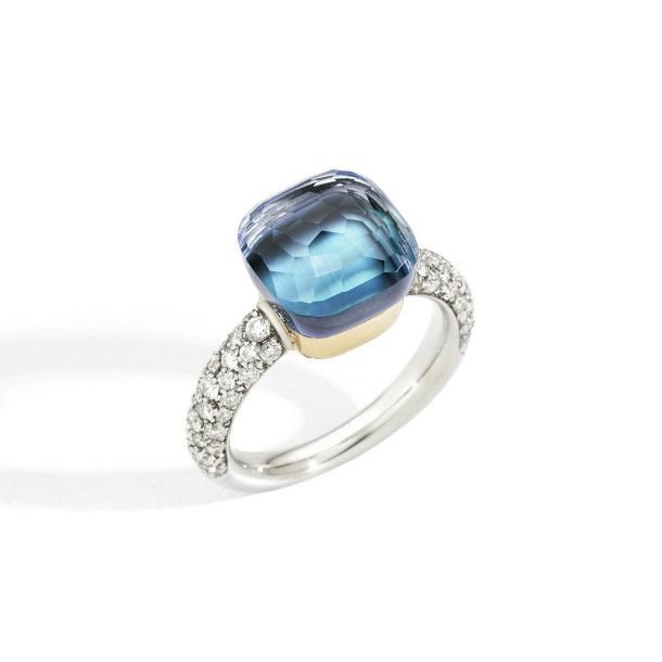         Weißgold, Ringe, Pomellato Nudo Deep Blue klassischer Ring