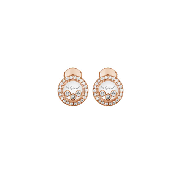         Roségold, Ohrringe, Chopard Happy Diamonds Icons Ohrringe