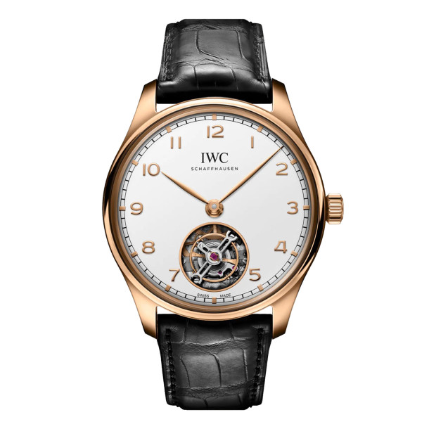         Damen- und Herrenuhr, Handaufzug, IWC Schaffhausen Portugieser Hand-Wound Tourbillon