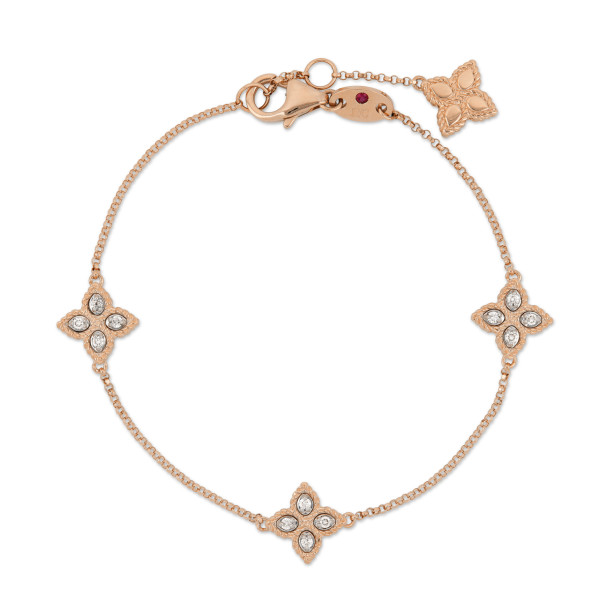         Roségold, Armschmuck, Roberto Coin Princess Flower Armband