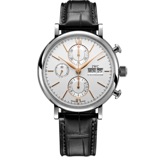         Damen- und Herrenuhr, Automatik, IWC Schaffhausen Portofino Chronograph