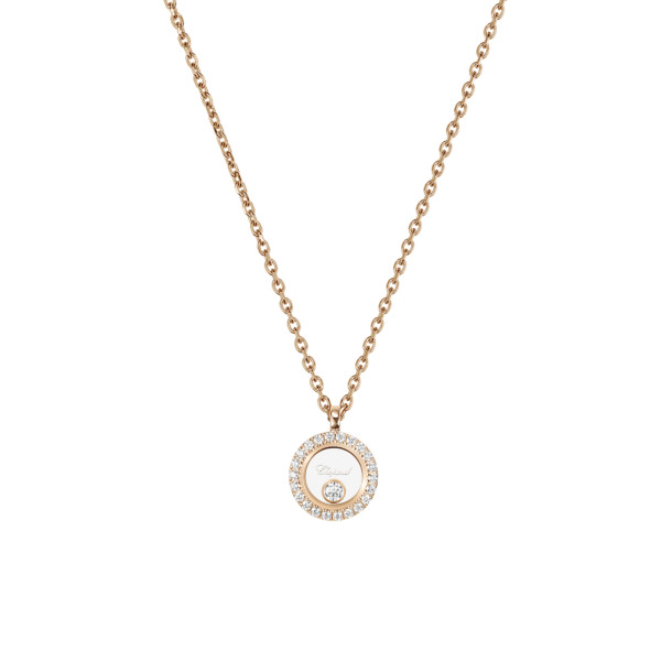         Roségold, Halsschmuck, Chopard Happy Diamonds Icons Halskette