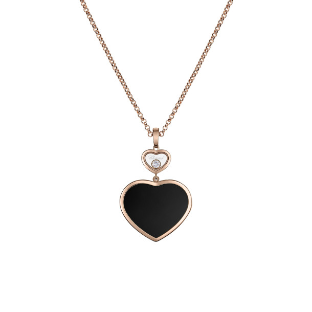         Roségold, Halsschmuck, Chopard Happy Hearts Anhänger mit Halskette