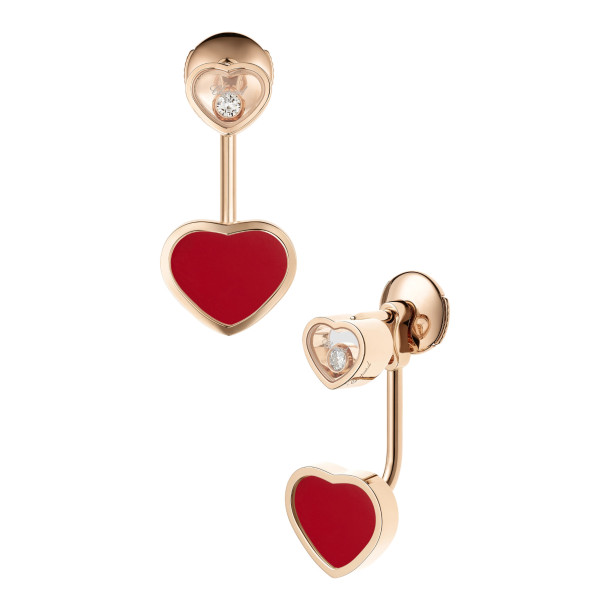         Roségold, Ohrringe, Chopard Happy Hearts Ohrhänger