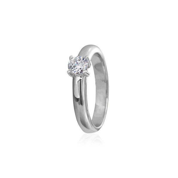         Weißgold, Ringe, Heinz Mayer Solitairring 0.50 ct.